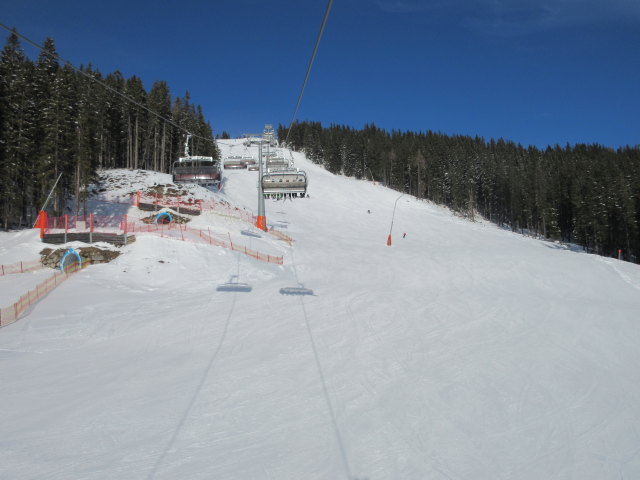 Neue Hochmaispiste von der Hochmaisbahn aus
