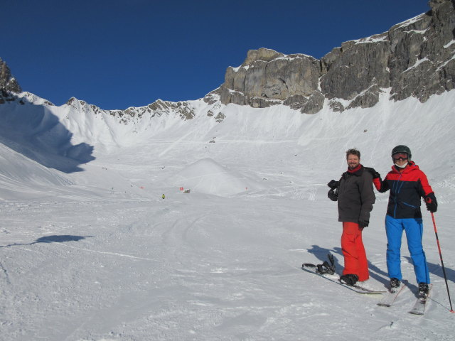 Markus und ich auf der Muggengrat-Täli-Piste (15. Jän.)