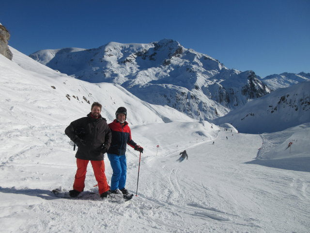 Markus und ich auf der Muggengrat-Täli-Piste (15. Jän.)