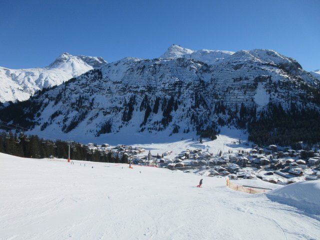 Markus auf der Schlegelkopf-Rudalpe-Lech-Piste (15. Jän.)