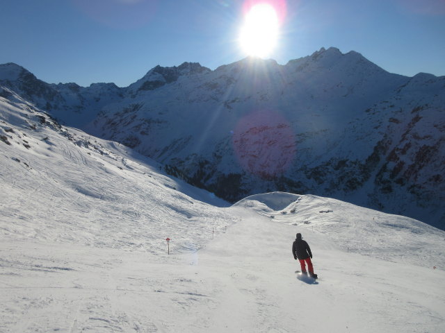 Markus auf der Piste 'Rendl Race' (16. Jän.)