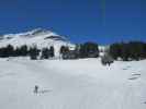 Schlegelkopf-Rudalpe-Lech-Piste von Schlegelkopfbahn I aus (15. Jän.)