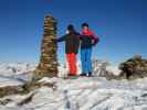 Markus und ich am Albonagrat, 2.391 m (16. Jän.)