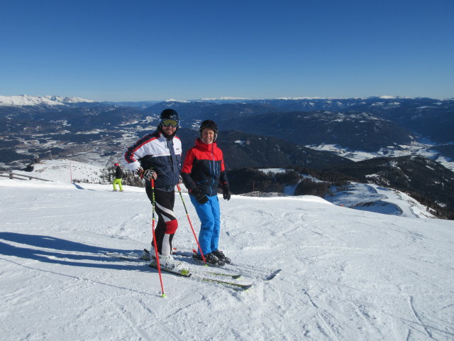 Georg und ich auf der Panoramaabfahrt