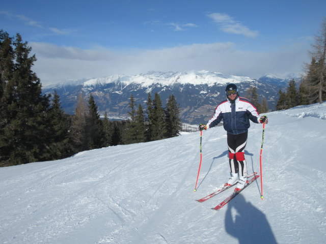 Georg auf der Skiroute K&auml;lberriegel