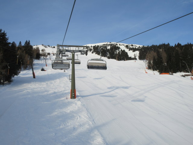 Tschaneckpiste von der Tschaneckbahn aus