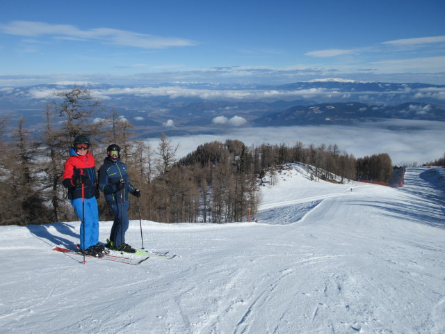 Ich und Thomas auf der Siebenhüttenpiste