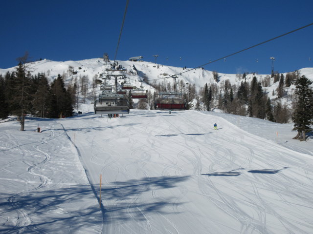 Lärchenboden-Abfahrt von der Madritschen-Bahn aus