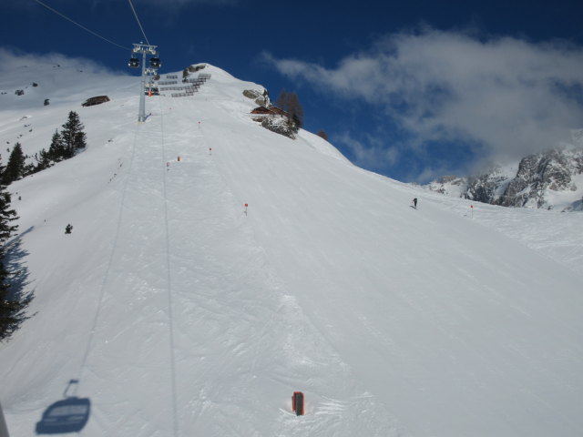 Alpjoch-Abfahrt von der Alpjoch-Bahn aus