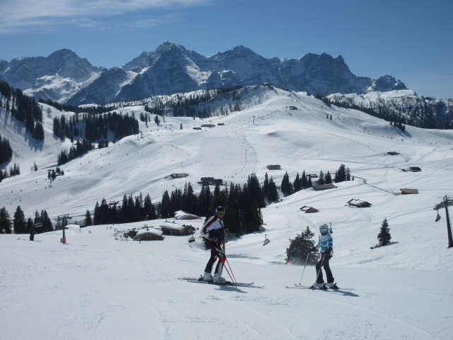 Georg und Sarah auf der Schwarzeckpiste