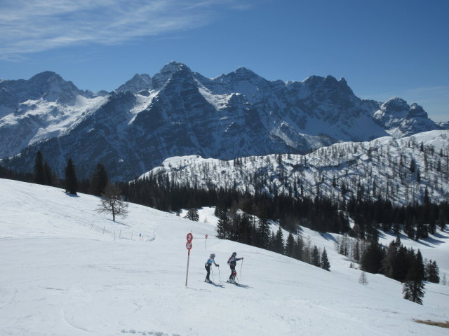 Sarah und Georg auf der Grubh&ouml;rndl-Standardpiste