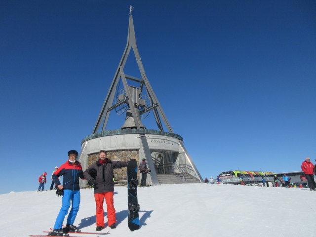 Ich und Markus am Kronplatz, 2.275 m (19. März)