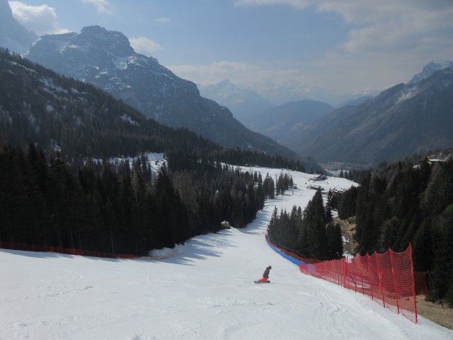 Markus auf der Piste Civetta (20. März)