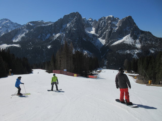 Markus auf der Piste Buffaure Panorama (22. März)