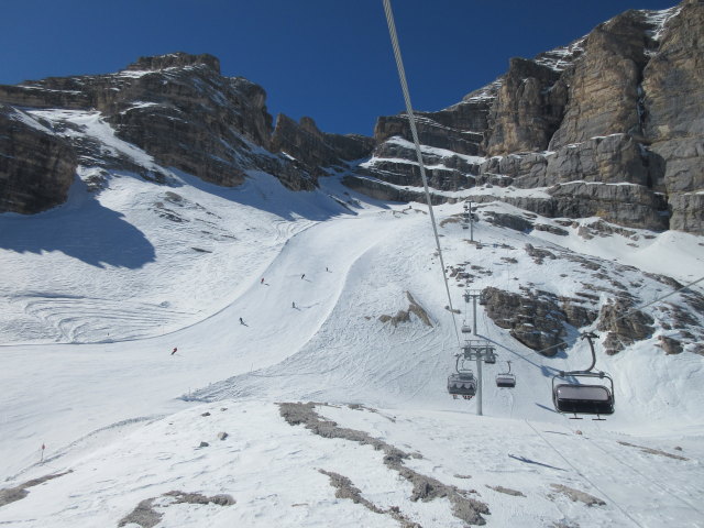 Piste Busc von der Sesselbahn Bus Tofana aus (23. März)