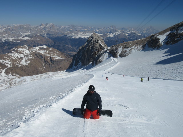 Markus auf der Piste Punta Rocca (24. März)