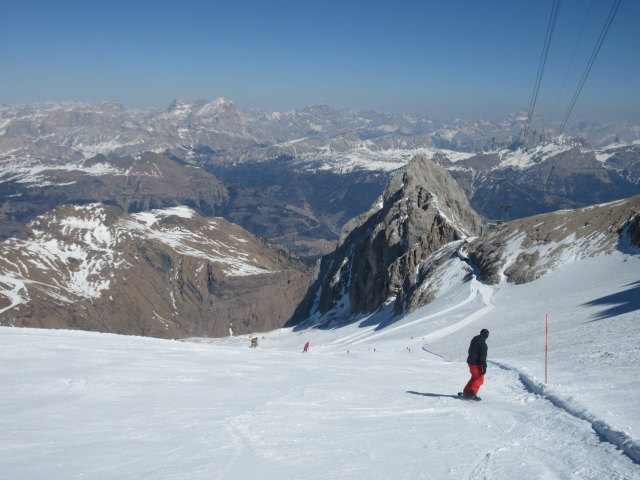 Markus auf der Piste Punta Rocca (24. März)