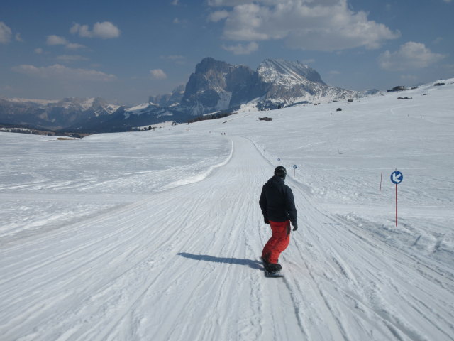 Markus auf der Piste Laurin - Paradiso (25. März)