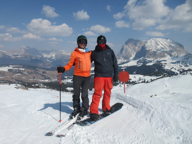 Ich und Markus auf der Piste Goldknopf 2 (25. März)