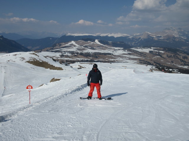 Markus auf der Piste Goldknopf 1 (25. März)