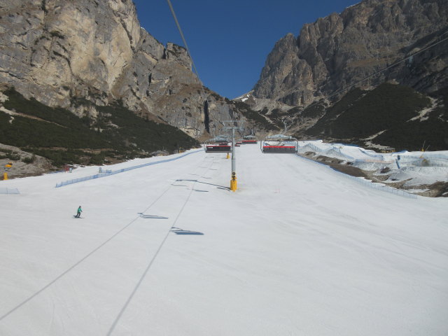Piste Stella Alpina von der Sesselbahn Stella Alpina aus (26. März)