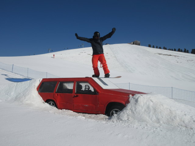 Markus im Snowpark Val Gardena (27. März)