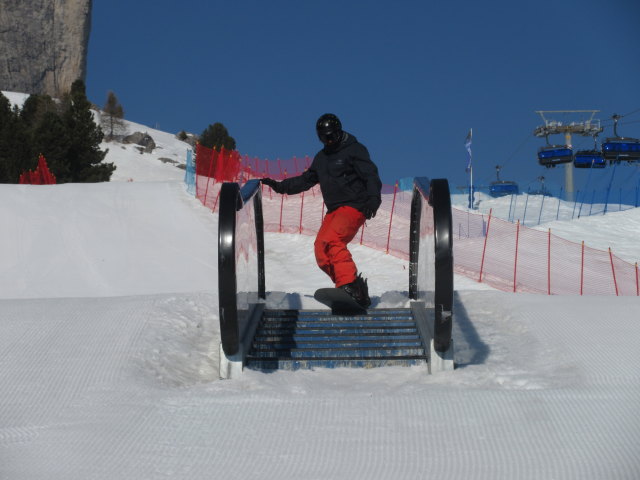 Markus im Snowpark Val Gardena (27. März)