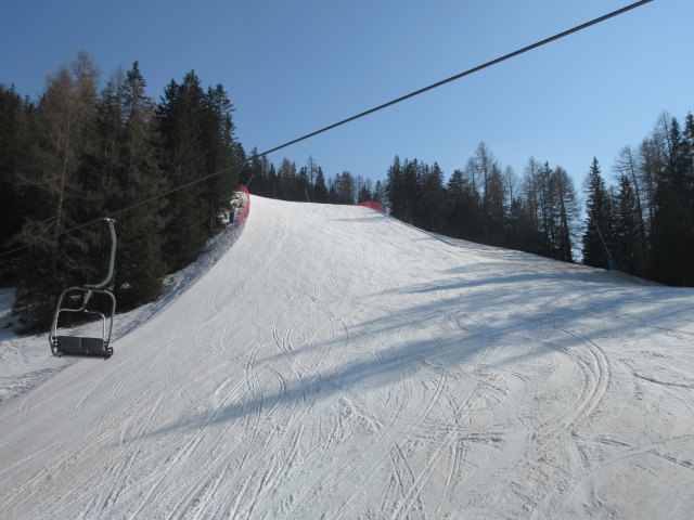 Piste Langental von der Sesselbahn Val aus (27. März)