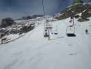 Piste Vallon von der Sesselbahn Vallon aus (21. März)