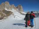 Markus und ich auf der Piste Rodella (22. März)