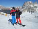 Ich und Markus auf der Piste Sella Brunech (22. März)