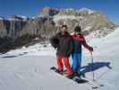 Markus und ich auf der Piste Kristiana (22. März)