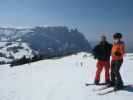 Markus und ich auf der Piste Alpin (25. März)