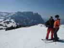 Markus und ich auf der Piste Alpin (25. März)