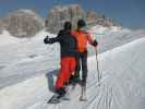 Markus und ich auf der Piste Armentarola (26. März)