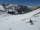 Markus neben der Piste 40 (18. Apr.)