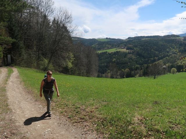 Sabine zwischen Auf der Höh und Raach am Hochgebirge