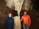 Sabine und ich in der Hermannshöhle, 627 m