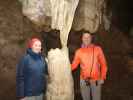 Sabine und ich in der Hermannshöhle, 627 m