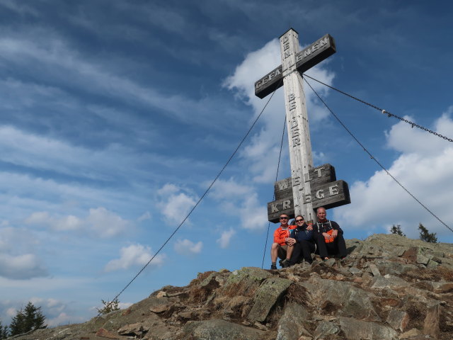 Ich, Sabine und Frank am Rennfeld, 1.629 m