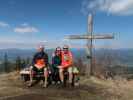 Frank, Sabine und ich am Schwarzkogel, 1.448 m