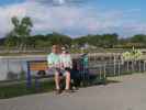 Ich und Sabine im Strandbad Podersdorf