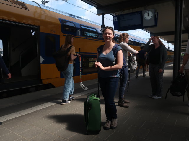 Sabine in der Station Zutphen (14. Mai)