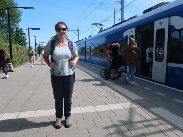 Sabine in der Station Zwolle (15. Mai)