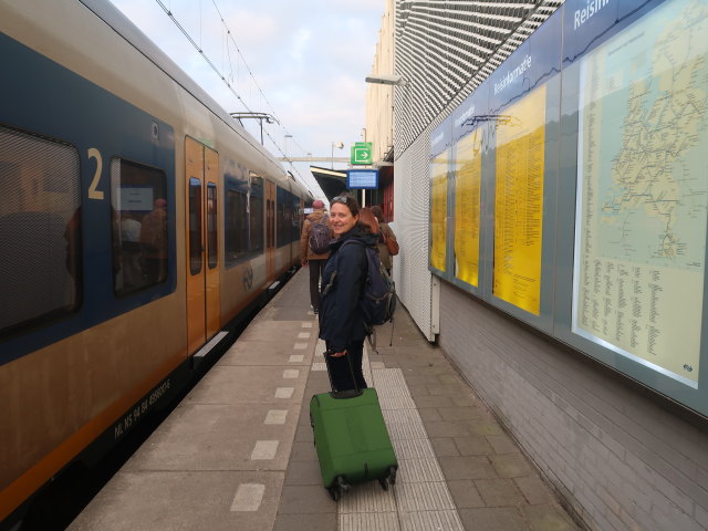 Sabine in der Station Alkmaar (16. Mai)