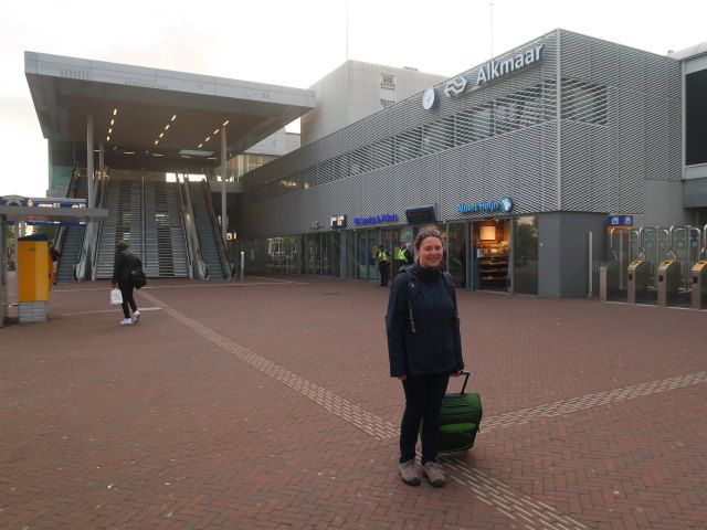 Sabine in der Station Alkmaar (16. Mai)