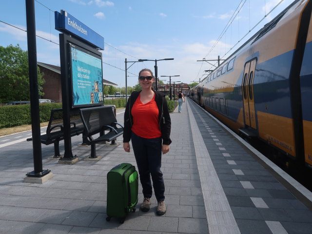 Sabine in der Station Enkhuizen (17. Mai)