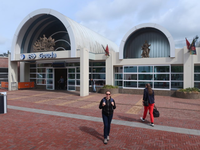 Sabine bei der Station Gouda (21. Mai)