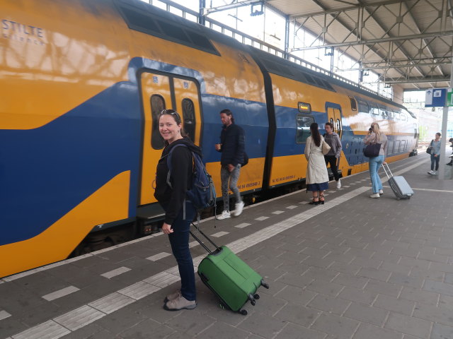 Sabine in der Station Eindhoven Centraal (23. Mai)