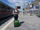 Sabine in der Station Arnhem Centraal (14. Mai)